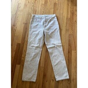 VTG‎ Guess Men's 32x28 Triangle Pocket Logo 2 Button Tan Denim Baggy Jeans
